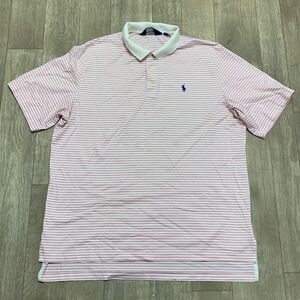 Mens Polo‎ Golf Ralph Lauren Stripe Shortsleeve Cotton Shirt